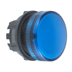 Schneider Head for pilot light, Harmony XB5, blue 22mm mm plain lens ba9s bulb