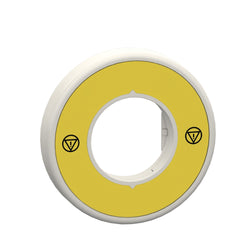 Schneider Harmony, Illuminated ring 60mm plastic, yellow, red fixed integral LED, unmarked, 24 V AC/DC