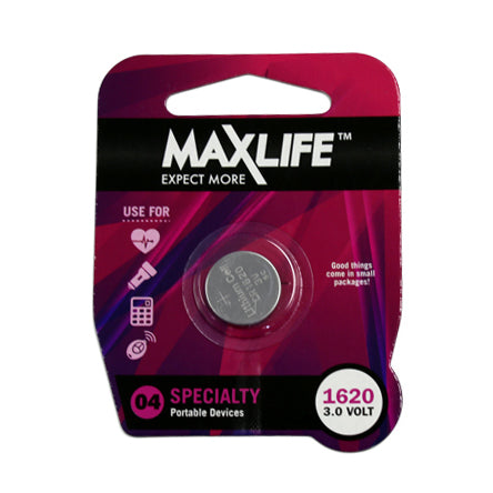 CDY MAXLIFE CR1620 Lithium Button Cell