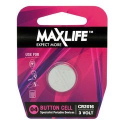 CDY MAXLIFE CR2016 Lithium Button Cell