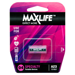 CDY MAXLIFE A23 Alkaline 12V Battery.