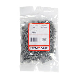 CDL Dynamix Cable Clip (Bags Of 100 Pcs). Width 6mm Height 9mm