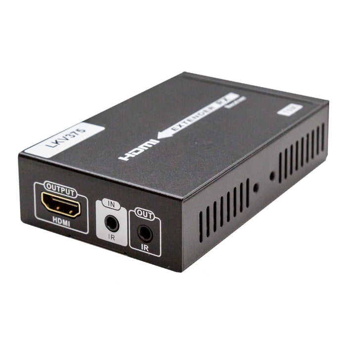 HDBaseT HDMI Extender over Single Cat5e/6 cable up to 70m. Extends HDMI & IR. Includes Dual Power Adapters for Receiver & Transmitter, 1080p@60Hz up to 60m, 4K2K@30Hz up to 35m. HDCP1.4