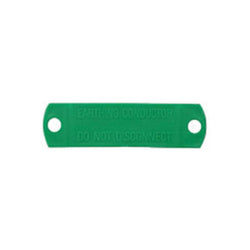 Earth label plastic Green