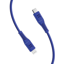 CDL Promate 1.2m MFI Certified USB-C To Lightning Data & Charge Cable - Blue