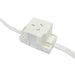 Tradesave  Single Plug Base Socket. Self Terminating. White colour. Rating 10A.240Vac. No need to cut & terminate wire.