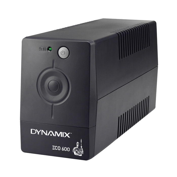 CDY Dynamix Eco UPS 600va/360w 2 power ports with battery backup & surge protection