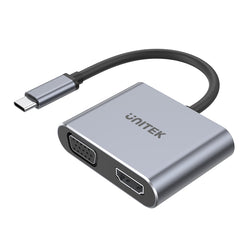 CDL Unitek USB-C to HDMI 2.0 and VGA Adapter with MST Dual Monitor