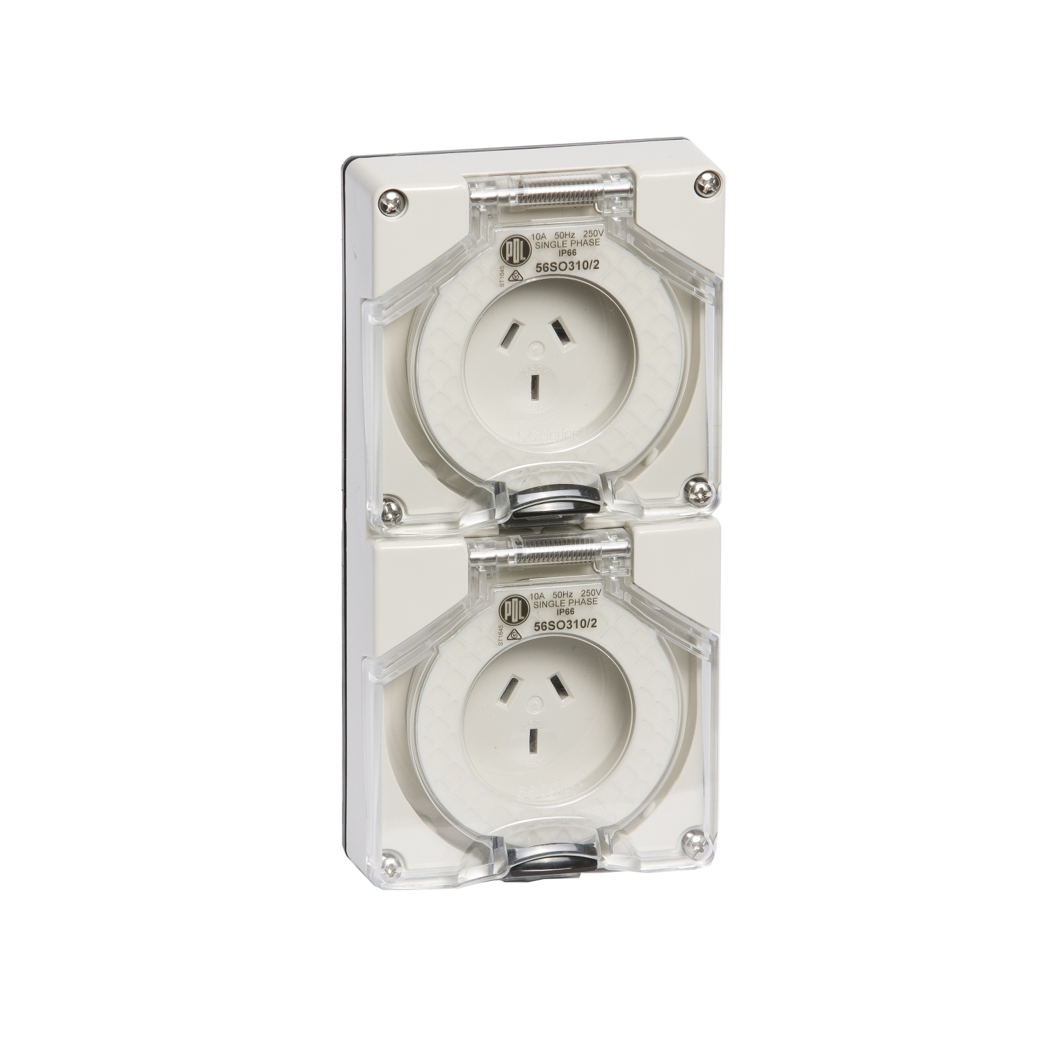 Pdl Socket Double Outlet 3 Pin 10A | Scott Electrical